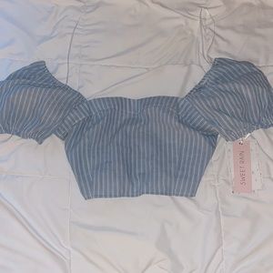 Small | Sweet Rain cropped blouse
